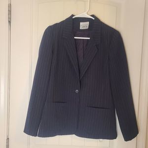 2000s Navy blue striped blazer, vintage, Size small